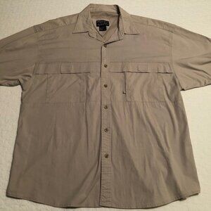 Moose Creek Men's XXL Shirt Fishing/Outdoor/Hiking Mesh, Vented, Color Beige/Tan